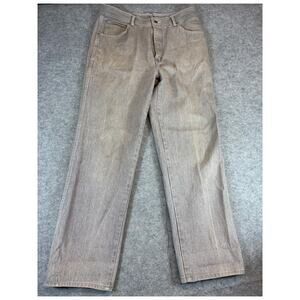 VINTAGE 90s Seattle Blues Pants Mens Size 36 Gray Pinstriped Straight Leg Grunge